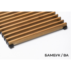 Верхняя декоративная решетка Decor Prestige, В=145 мм, H=15 мм, цвет Бамбук