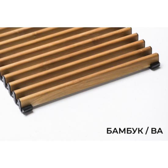 Верхняя декоративная решетка Decor Prestige, В=180 мм, H=15 мм, цвет Бамбук