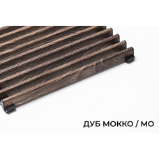 Верхняя декоративная решетка Decor Prestige, В=145 мм, H=15 мм, цвет Дуб Мокко