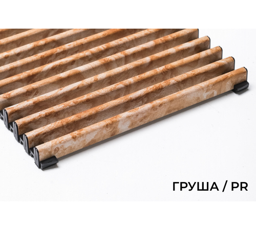 Верхняя декоративная решетка для скруглённых конвекторов, В=360 мм, H=15 мм, цвет Груша