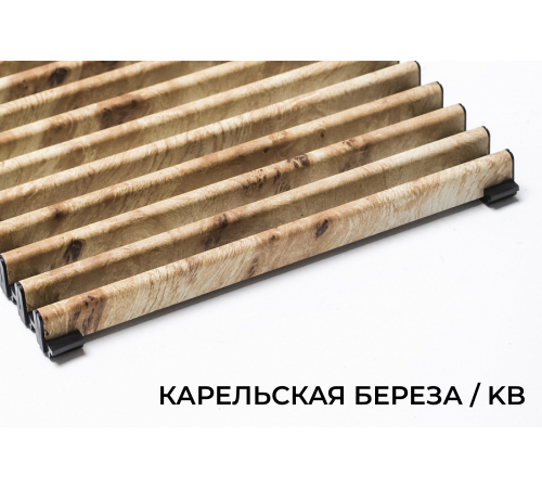 Верхняя декоративная решетка Decor Prestige, В=360 мм, H=15 мм, цвет Карельская Берёза