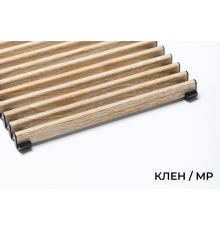 Верхняя декоративная решетка для скруглённых конвекторов, В=360 мм, H=15 мм, цвет Клён