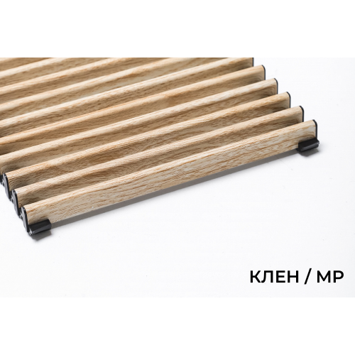 Верхняя декоративная решетка для скруглённых конвекторов, В=270 мм, H=15 мм, цвет Клён