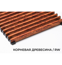 Верхняя декоративная решетка для скруглённых конвекторов, В=360 мм, H=15 мм, цвет Корневая Древесина