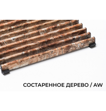 Верхняя декоративная решетка для скруглённых конвекторов, В=360 мм, H=15 мм, цвет Состаренное Дерево