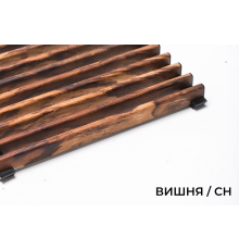 Верхняя декоративная решетка для скруглённых конвекторов, В=410 мм, H=15 мм, цвет Вишня