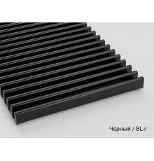 DL 15.180-BL-r линейная решётка  180 мм, чёрная