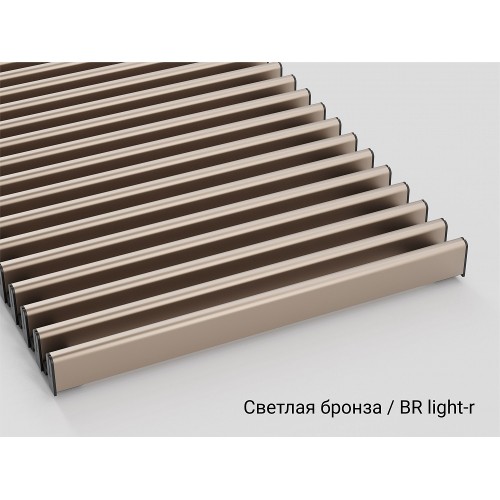 DR 15.220RB-BR light-r радиусная решётка  220 мм, светлая бронза