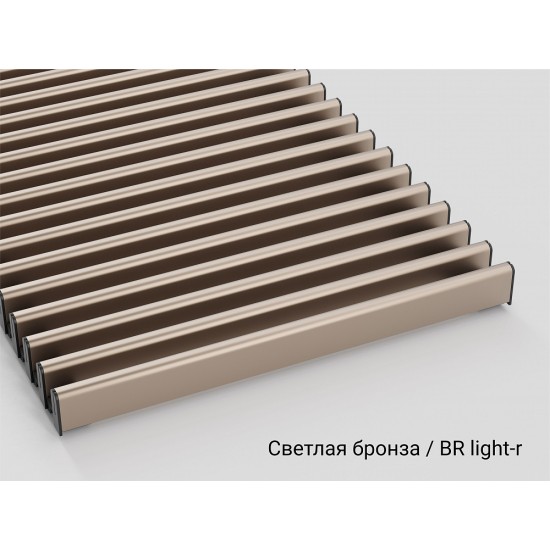 DR 15.145-BR light-r рулонная решётка  145 мм, светлая бронза