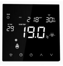 Термостат FC 285 на 230В черный Touch screen с Wi-Fi управлением 